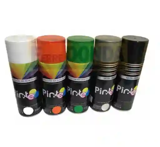 Pintura En Spray Aerosol - Variedad De Colores (negro , Blanco, Rojo, Verde, Azul, Plateado, Marron, Naranja Y Gris)