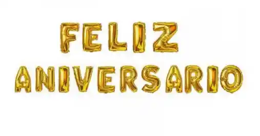 Globos Metalizados Feliz Aniversario 16"