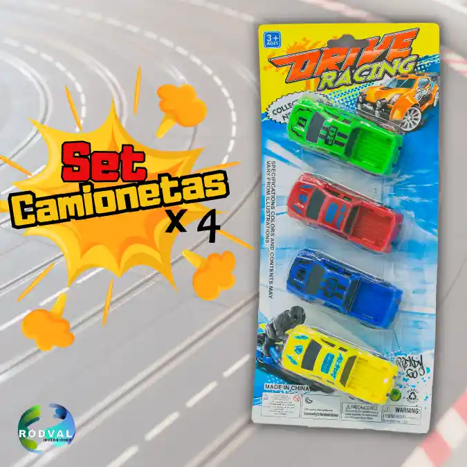 Set Camionetas X 4 358-4x (ps-1) Isp
