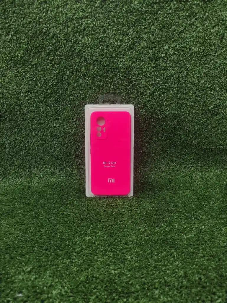 Xiaomi Redmi Mi 12 Lite | Forro Protector| Silicone Case | Fucsia Neon |xiaomi | Carcasa | Funda | Anti Humedad