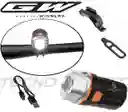 Luz Bicicleta Delantera Gw Recargable Usb Led 500 Lumens