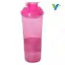 Shaker Botilito Mezclador 600ml / 20oz Fucsia