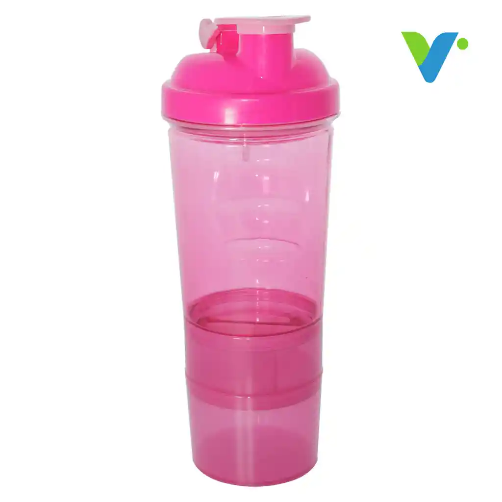 Shaker Botilito Mezclador 600ml / 20oz Fucsia