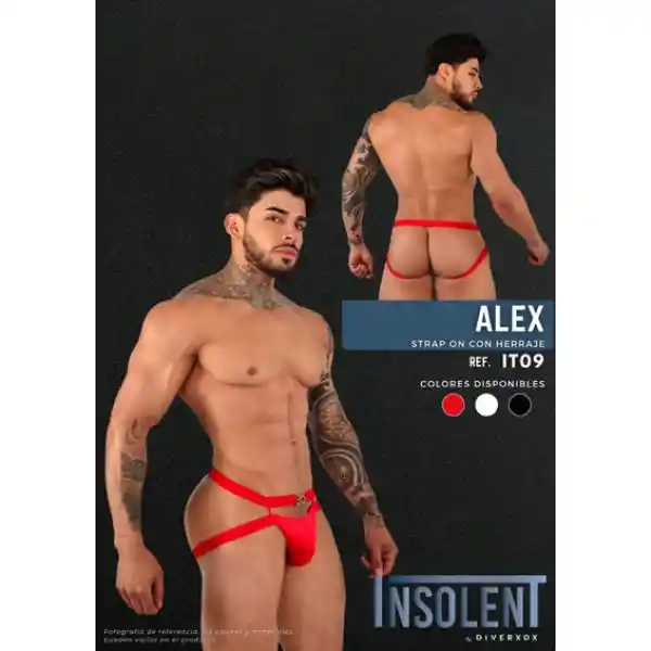 Suspensorio Alex Rojo Talla Única Insolent Ref-it09