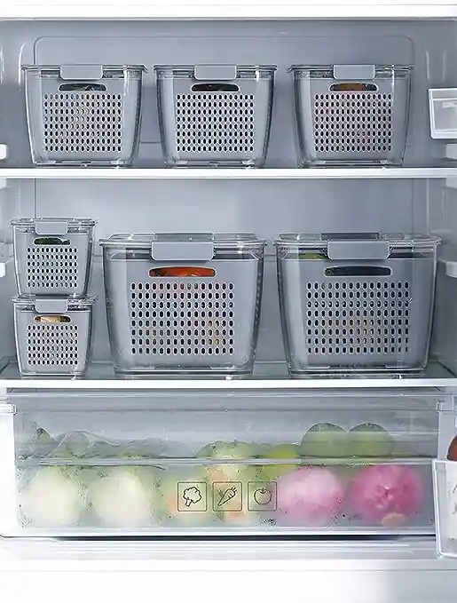 Recipientes De Almacenamiento De Alimentos Para Refrigerador De 1.7 Litros