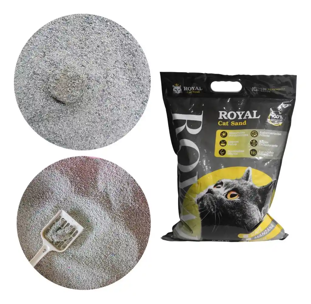 Arena Para Gatos Royal Cat Bulto Por 4 Kg