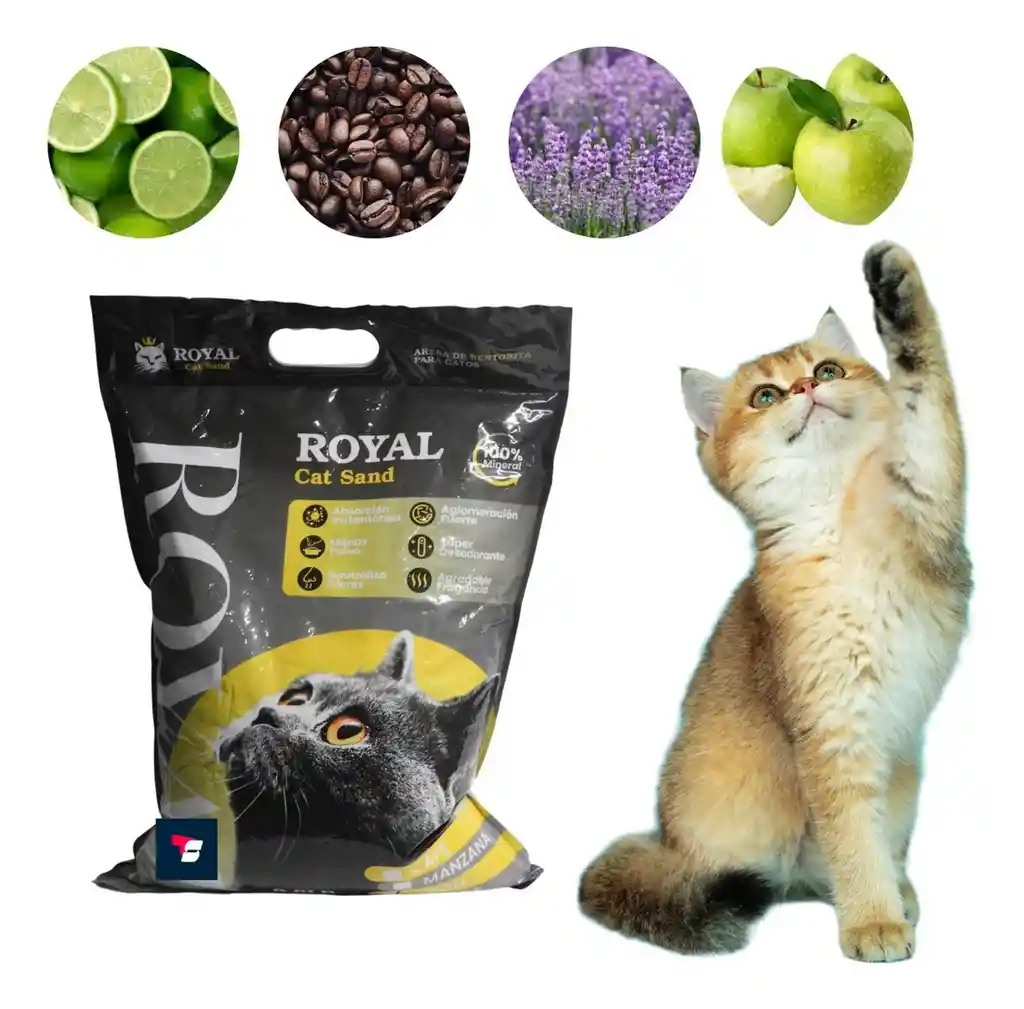 Arena Para Gatos Royal Cat Bulto Por 4 Kg