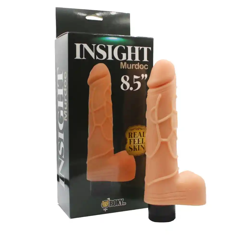 Vibrador Insight Murdoc 8.5" Vibrador Top Real Con Testículos