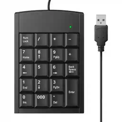 Teclado Numérico Mini Usb Negro