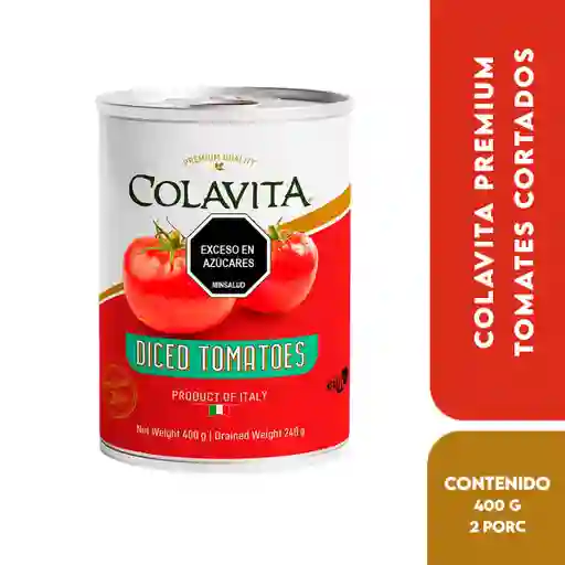 Colavita Premium Quality Diced Tomatoes - Tomates Cortados Product Of Italy Contenido Neto 400 G