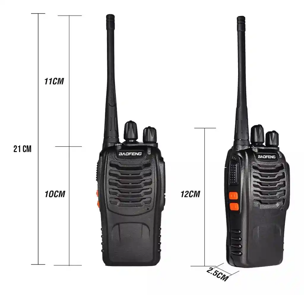 Walkie Talkie | Intercomunicador | Boquitoqui Kit X2 Baofeng