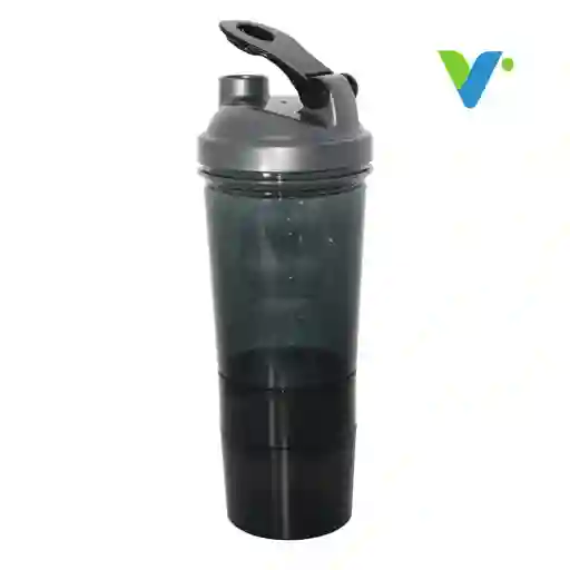 Shaker Botilito Mezclador 600ml / 20oz Negro Claro