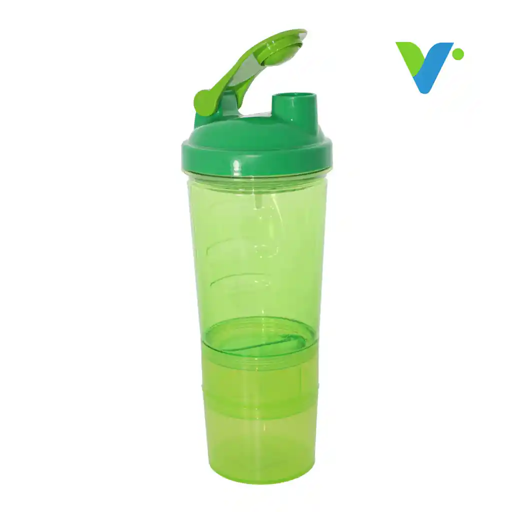 Shaker Botilito Mezclador 600ml / 20oz Verde