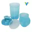 Shaker Botilito Mezclador 600ml / 20oz Azul Claro