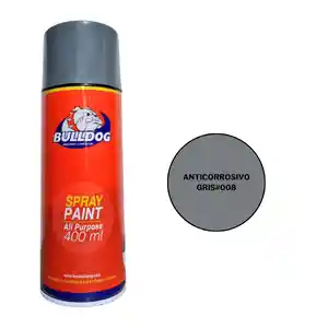 Pintura En Aerosol Gris Anticorrosivo Bulldog 400ml