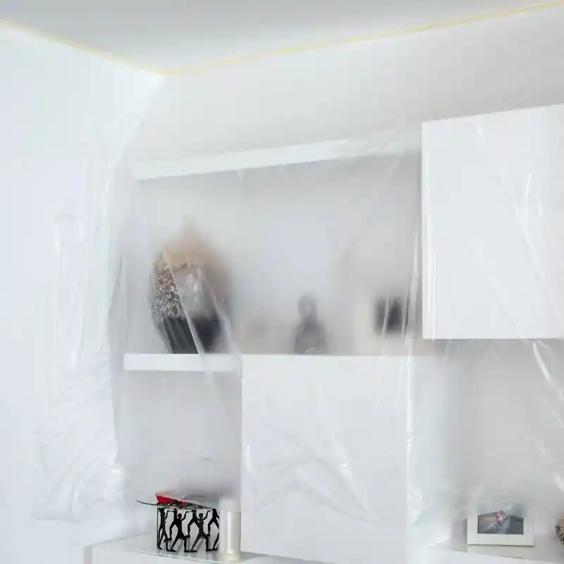 Protector Cubre Facil Plastico Para Pintar 25metros X 1400mm Estandar Con Cinta