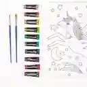 Set De Arte Lienzo Para Pintar Unicornios Niños Y Niñas