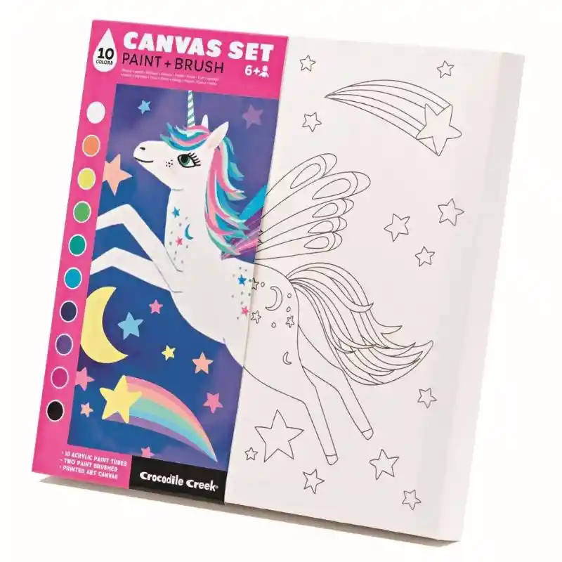 Set De Arte Lienzo Para Pintar Unicornios Niños Y Niñas