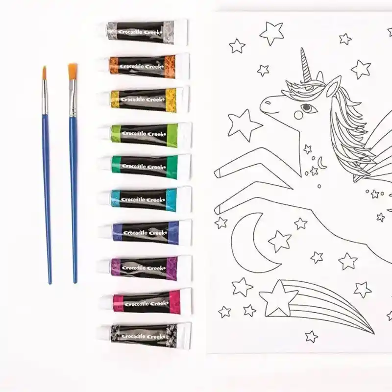 Set De Arte Lienzo Para Pintar Unicornios Niños Y Niñas