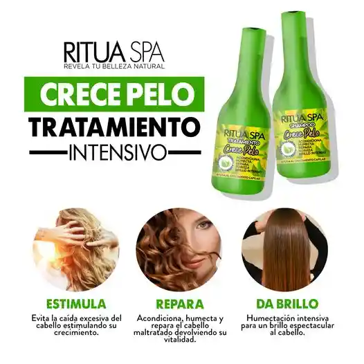  Kit Tratamiento + Shampoo Crece Pelo Ritua Spa LAVOUCHÉ 