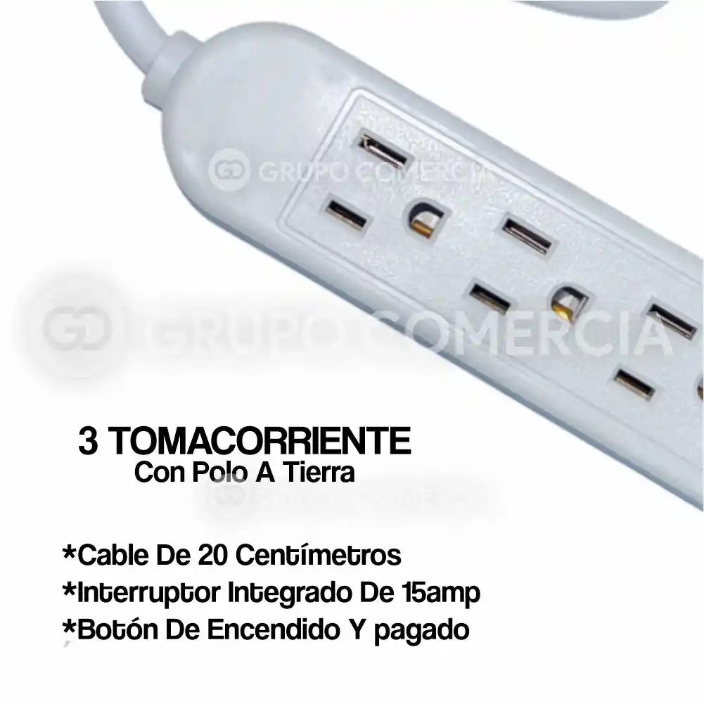 Multitoma 3 Servicios Osblack 3 Enchufes