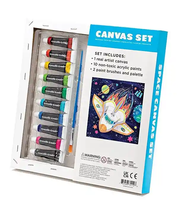 Set De Arte Lienzo Para Pintar El Espacio Niños Y Niñas