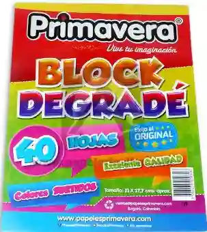 Block Degradé Carta X 40 Hojas