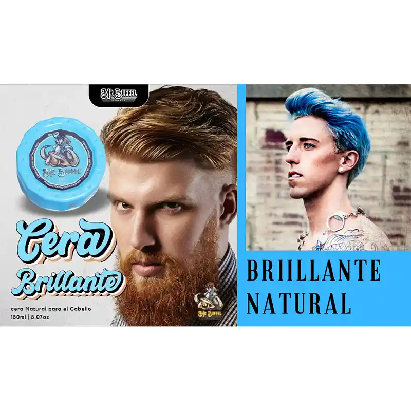 Cera Cabello 7oz Mr Buffel Azul Brillante