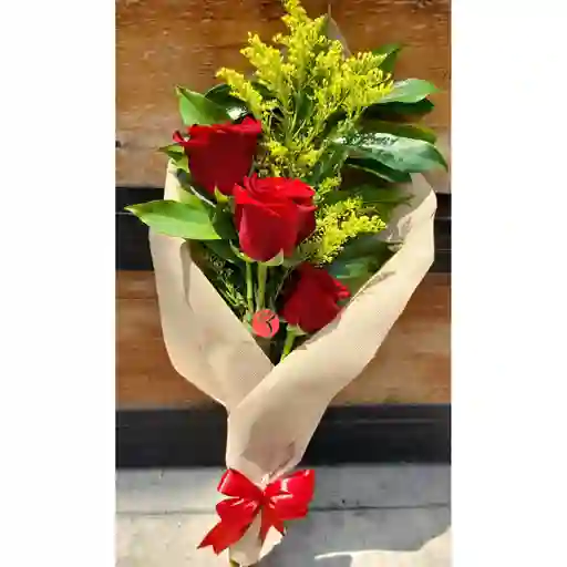Bouquet De 3 Rosas