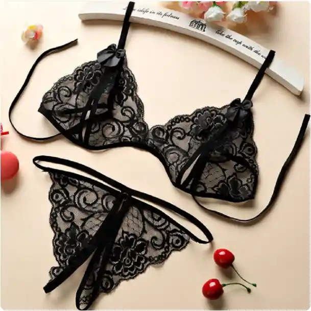 Set Brasier Pantie Black