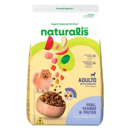 Alimento Seco Naturalis De Pollo , Pavo Y Frutas Para Perro Adulto Raza Pequeña 2.5kg