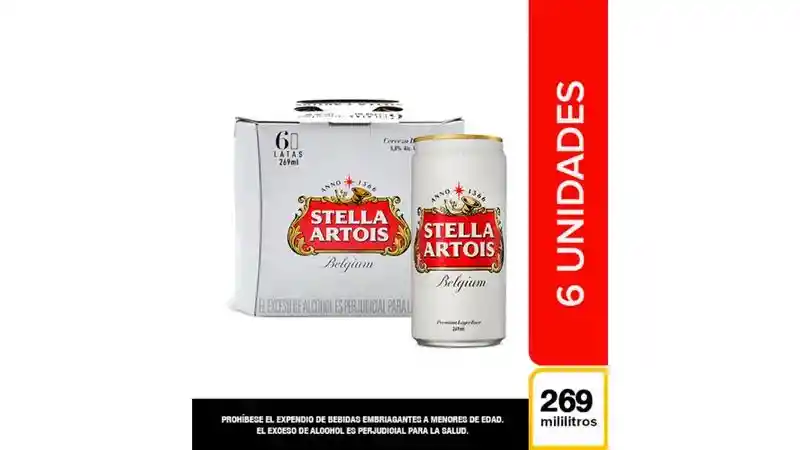 Stella Artois Lata 269*6 Sxp