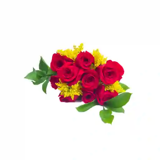 Arreglo Floral, 9 Rosas Rojas