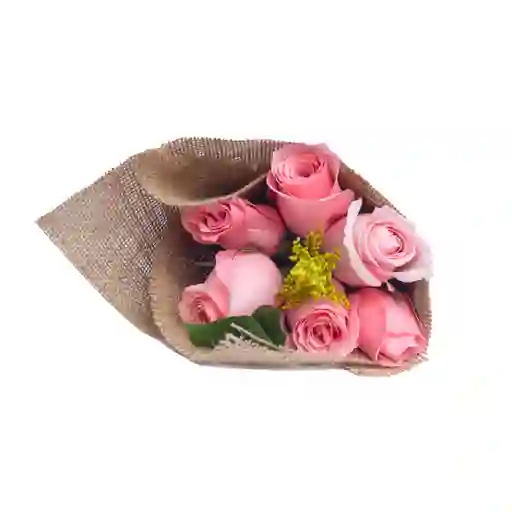 Arreglo Floral, 6 Rosas, Rosa Amor