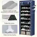 Gabinete Desarmable Para Zapatos De 10 Niveles | 60x30x160cm