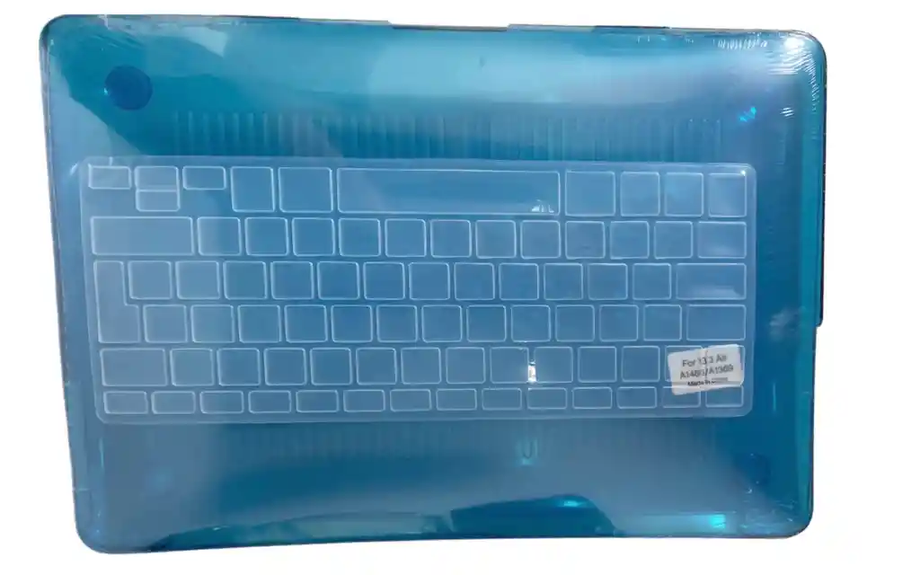 Carcasa Case + Protector Para Macbook Air 13 A1466 / A1369 Crystal Blue Claro