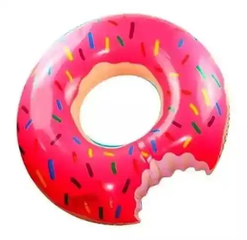Flotador Piscina Mar Diseño Dona Inflable Con Chispitas De Colores 100 Cm