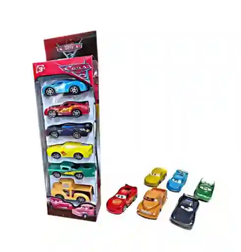 Set X6 Carros Cars Mcqueen Juguete 6cm Niños Personajes