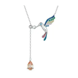 Collar Cadena Dije Pájaro Colibrí Para Mujer En Plata 925