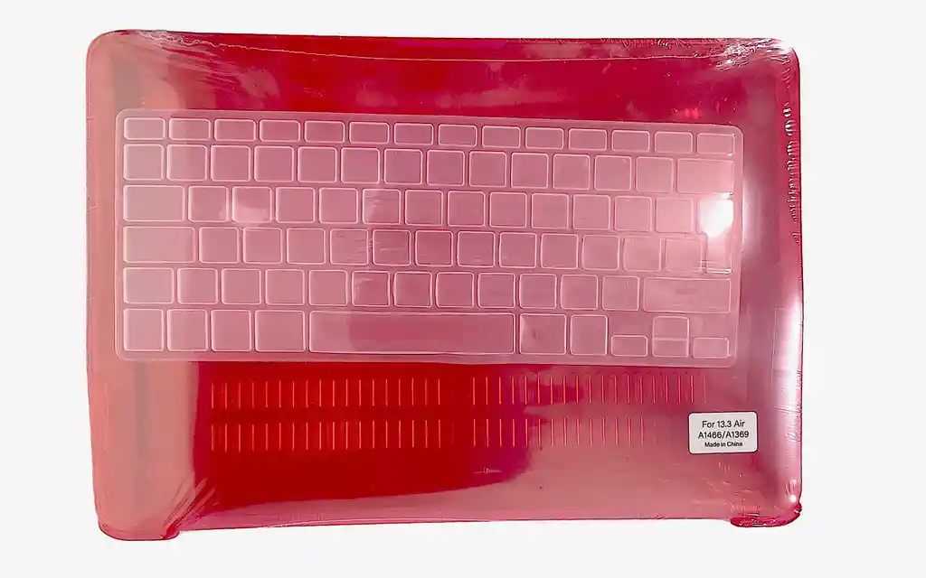 Carcasa Case + Protector Para Macbook Air 13 A1466 / A1369 Crystal Red