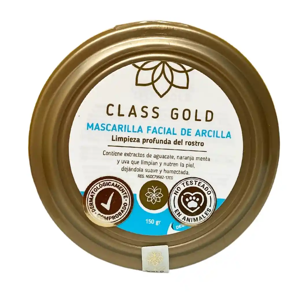  Mascarilla De Arcilla CLASS GOLD 