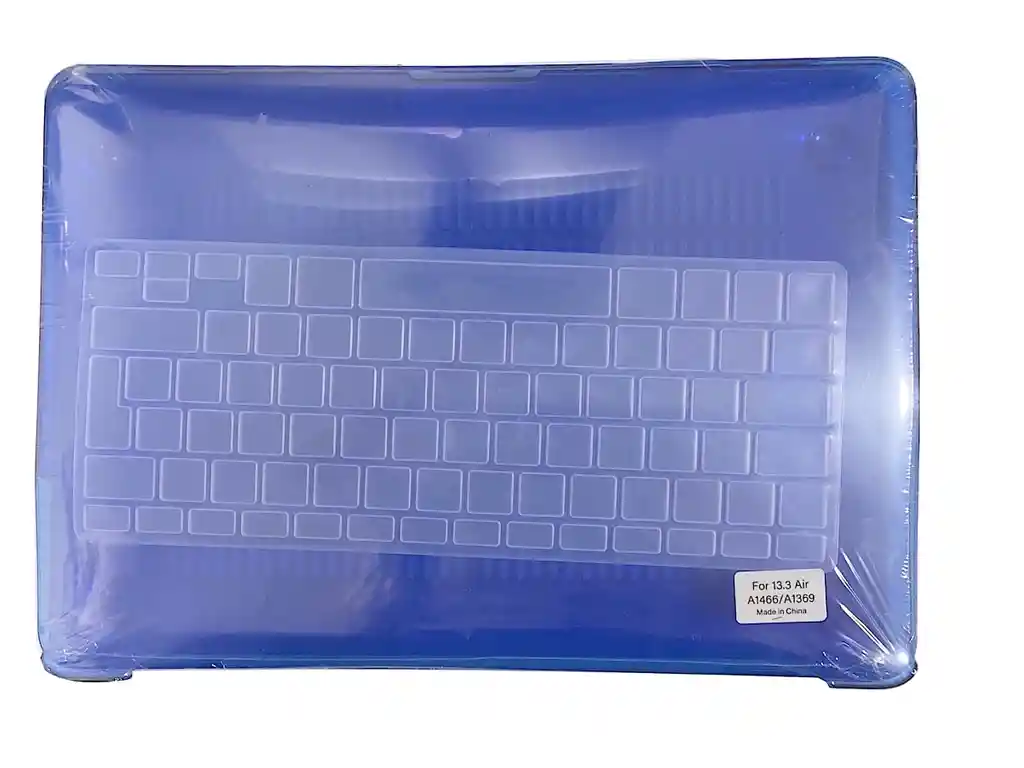 Carcasa Case + Protector Para Macbook Air 13 A1466 / A1369 Crystal Blue Oscuro