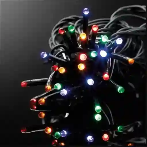 Luces De Navidad Humo Multicolor 100 Bombillos Aprox. Cable Verde Decoracion Adorno Navidad