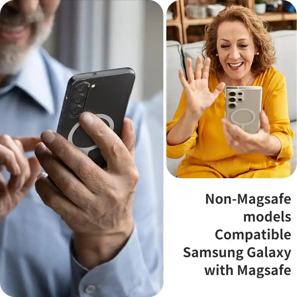 Estuche Rígido Transparente Para Samsung S22 Ultra Compatible Con Magsafe
