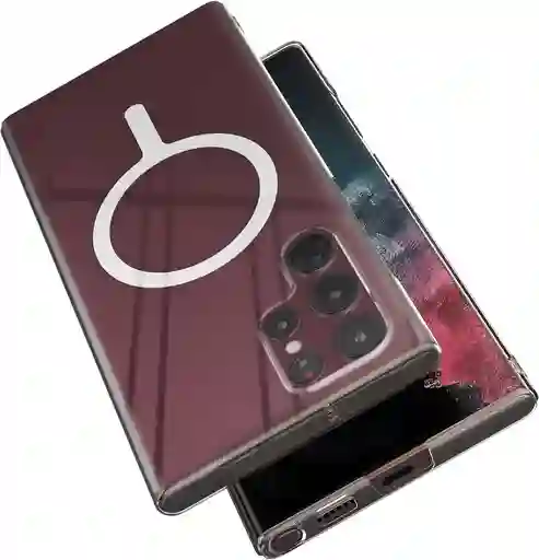 Estuche Rígido Transparente Para Samsung S22 Ultra Compatible Con Magsafe