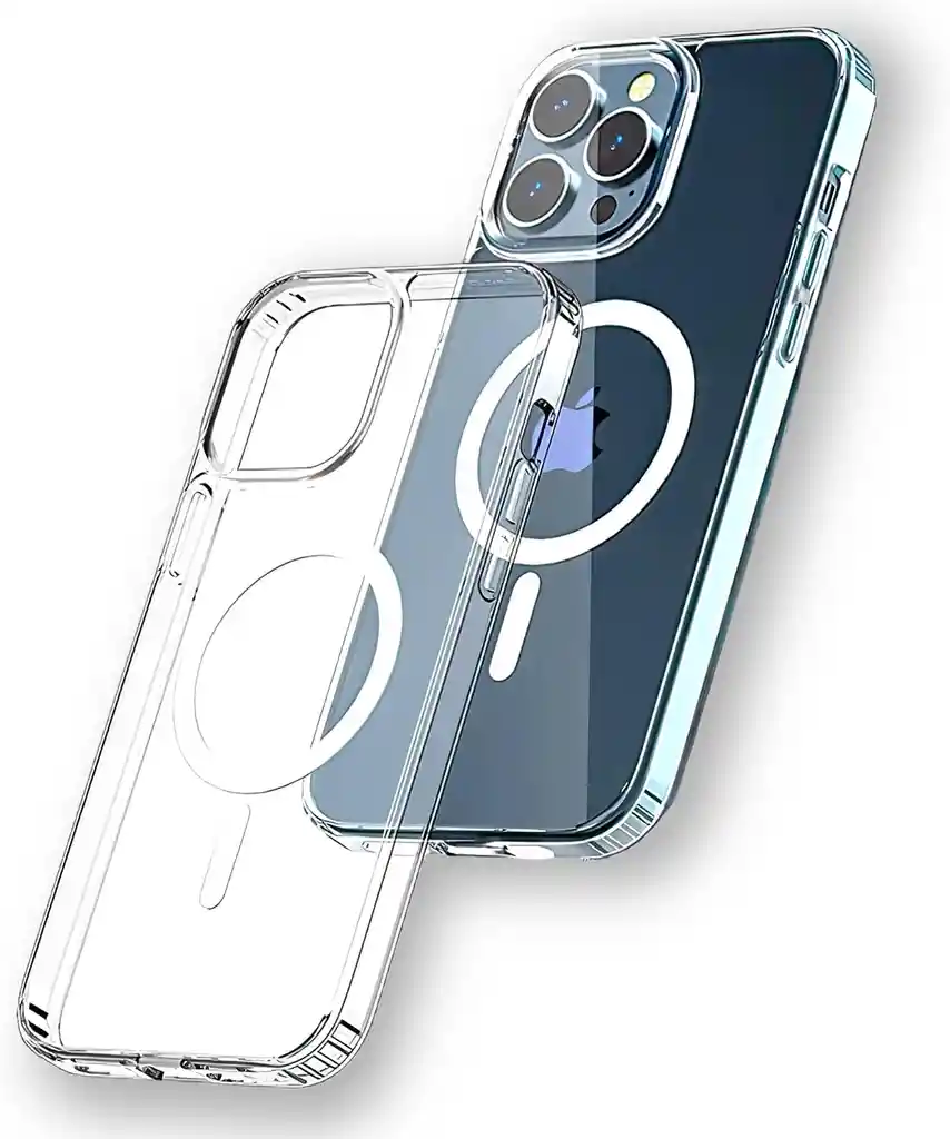 Estuche Rígido Transparente Para Iphone 12 Pro Max Compatible Con Magsafe