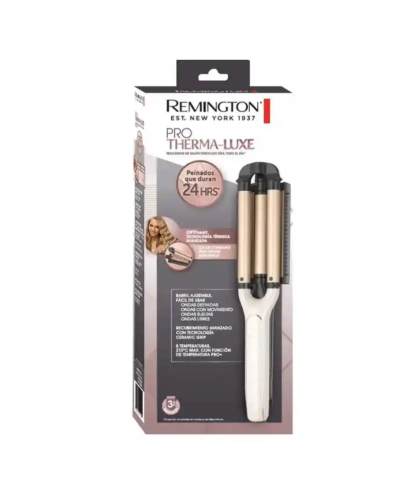 Rizadora Remington Pro Therma-luxe Ondas 24h Ci19a