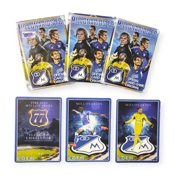 50 Sobres De Cartas Millonarios Fc Coleccionables