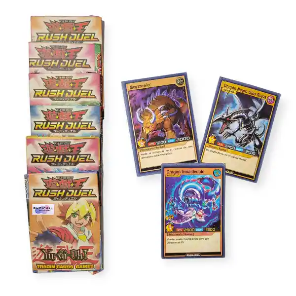 50 Sobres De Cartas Yu-gi-oh Rush Duel Coleccionables Intercambiables