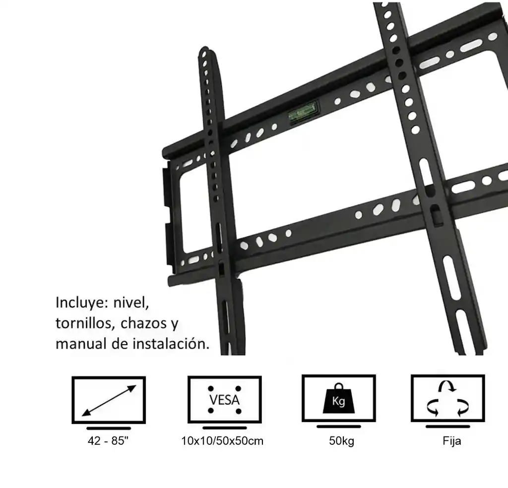 Soporte Fijo Para Tv Led Plasma Lcd De 42 A 85 Pulgadas 50kg